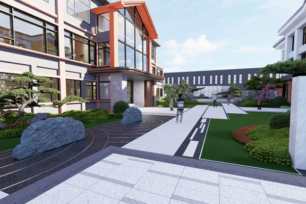 厂区改造设计 办公室植物墙设计制作